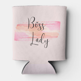 Enfriador De Latas Paint de color de agua sacude al jefe Lady