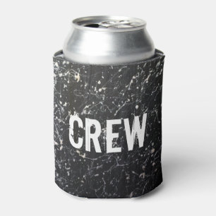 Enfriador De Latas Paint Splatter CREW   Carbón y blanco