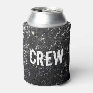 Enfriador De Latas Paint Splatter CREW | Carbón y blanco