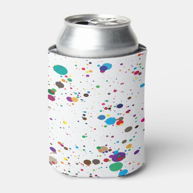 Enfriador De Latas Paint Splatter Refrigerador de bebidas (Lata Anverso)