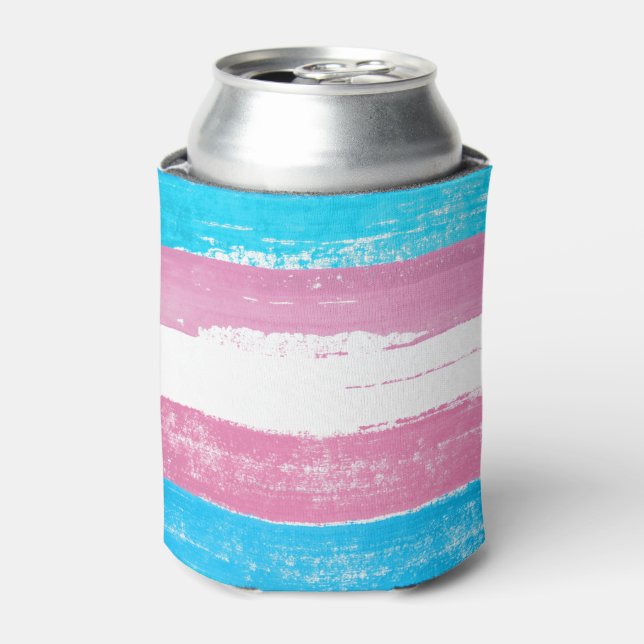 Enfriador De Latas Paint Trans Pride (Lata Anverso)