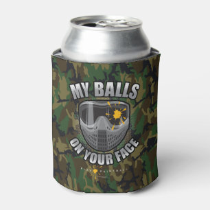 Enfriador De Latas Paintball en su cara
