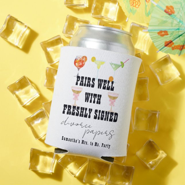 Enfriador De Latas Pairs Well Divorcios Papers Cocktail Brunch Party (Verano in situ)