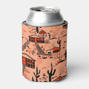 Enfriador De Latas Paisaje de arena desértica sin foco casas de nara