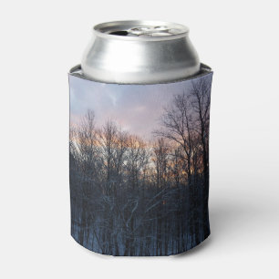 Enfriador De Latas Paisaje de la Naturaleza del Sol Invierno I Pastel