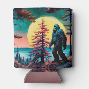 Enfriador De Latas Paisaje de Squatchin' Colorous Sasquatch
