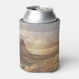 Enfriador De Latas Paisaje Desértico Valle del Monumento y Cielo Nubl