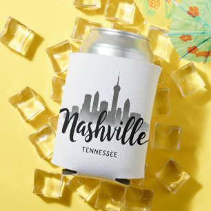 Enfriador De Latas Paisaje minimalista de Nashville, ciudad de Tennes