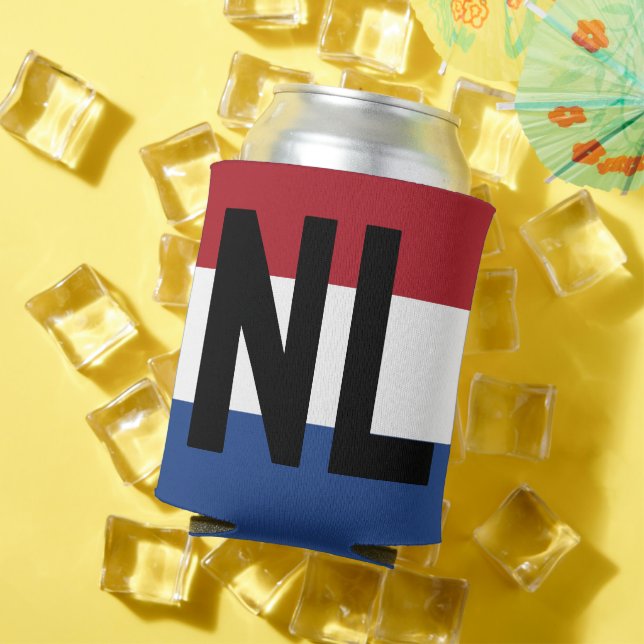 Enfriador De Latas Países Bajos - bandera y abreviatura (Verano in situ)