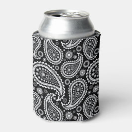 Enfriador De Latas Paisley B&W Refrigerador de bebidas