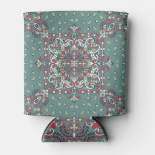 Enfriador De Latas Paisley Bandana Print: Silk Neck Scarf