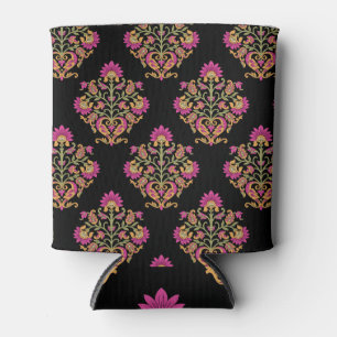 Enfriador De Latas Paisley floral mogol, diseño impecable.