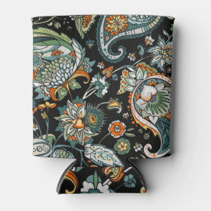 Enfriador De Latas Paisley oriental: motivos tradicionales turcos.