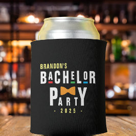 Enfriador De Latas Pajarita Retro Colorida Años 90 Fiesta de Soltero