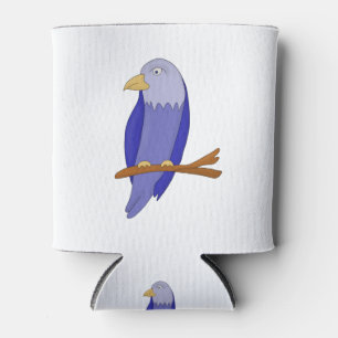 Enfriador De Latas Pájaro azul en una rama