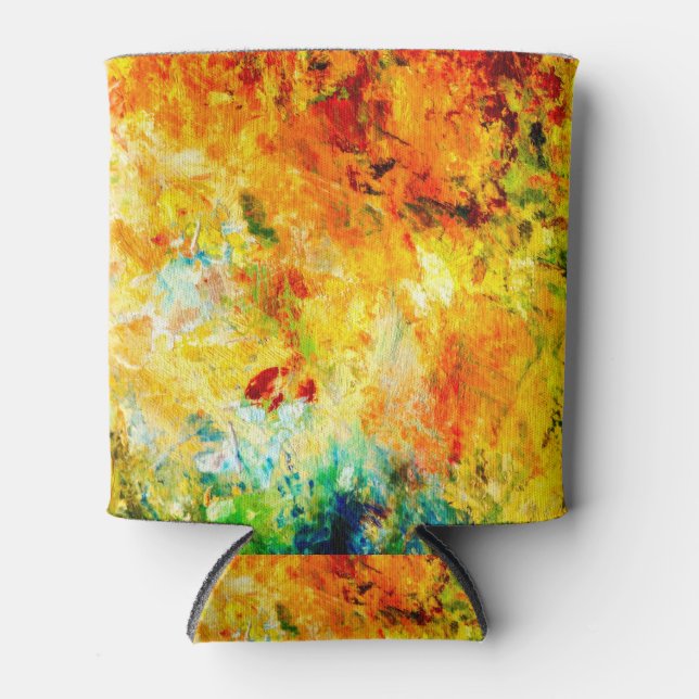 Enfriador De Latas Paleta de artista colorida (Anverso)