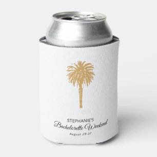 Enfriador De Latas Paleta Tropical Beach Gold Destination Bachelorett