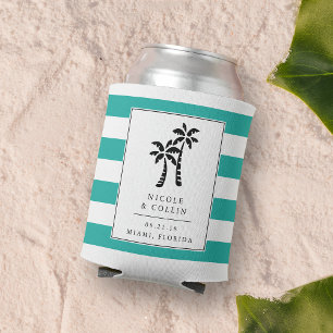 Enfriador De Latas Palm Trepical Moderno Favor de Boda
