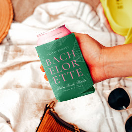 Enfriador De Latas Palm tropical colorida moderna deja a la bachiller