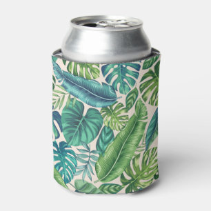 Enfriador De Latas Palm tropical verde y Verde azulada Banana Monster