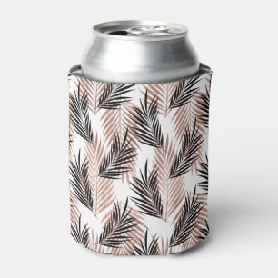 Enfriador De Latas Palma de rosa dorada negra hoja tropical árbol haw