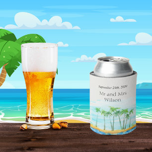 Enfriador De Latas Palmeras y bodas en la playa