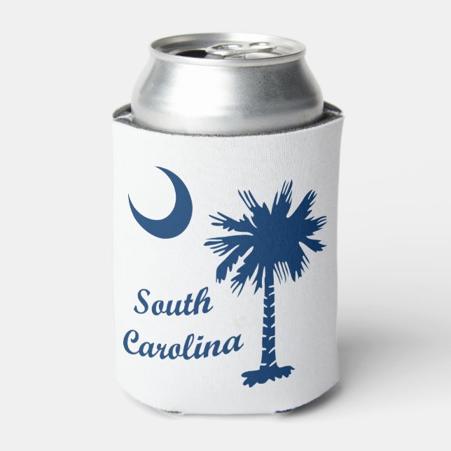 Enfriador De Latas Palmetto de Carolina del Sur (Lata Anverso)