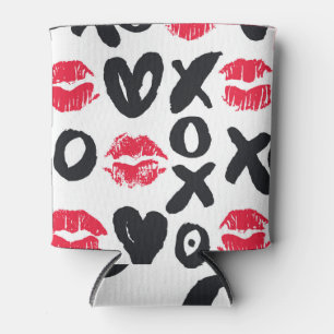 Enfriador De Latas Palo de labios besa el corazón el fondo sin proble