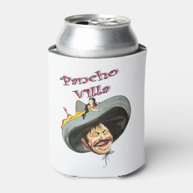 Enfriador De Latas Pancho Villa 🔥 Héroe General Mexicano (Lata Anverso)