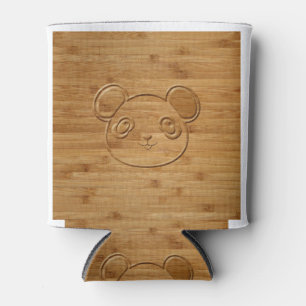Enfriador De Latas Panda Bear tallado