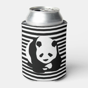 Enfriador De Latas Panda gigante y rayas