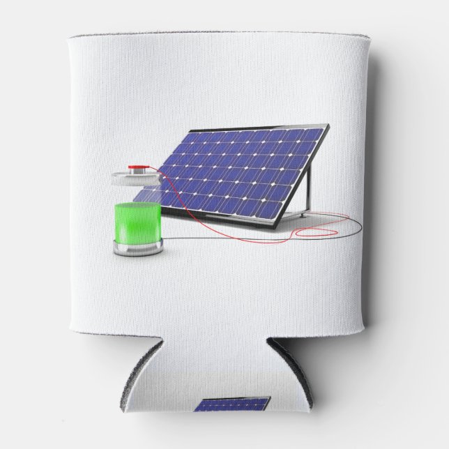 Enfriador De Latas Panel solar y batería (Anverso)