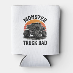 Enfriador De Latas Papá de Camión Monstruo Gráfico Todoterreno Vintag