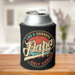 Enfriador De Latas Papa Like a Grandpa Only Cooler – Funny Dad Gift<br><div class="desc">Show your appreciation for the coolest grandpa around with this “Papa Like a Grandpa Only Cooler” t-shirt, featuring bold vintage-style typography that stands out with retro charm. Perfect for Father’s Day, birthdays, or just because, this tee is made for papas who bring fun, wisdom, and a whole lot of style...</div>