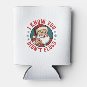 Enfriador De Latas Papá Noel Divertido No Usó Hilo Dental Dentista de