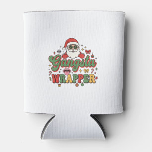 Enfriador De Latas Papá Noel Gangsta Wrapper Navidad