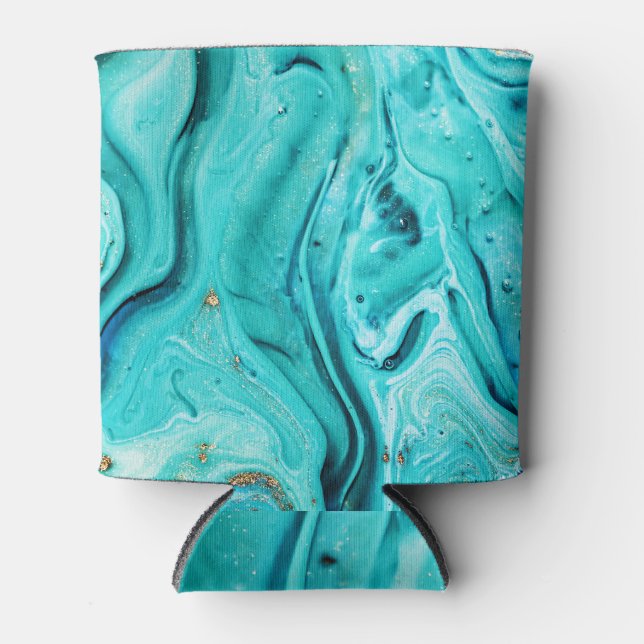 Enfriador De Latas Papel de mármol oriental, arte de lujo. (Anverso)