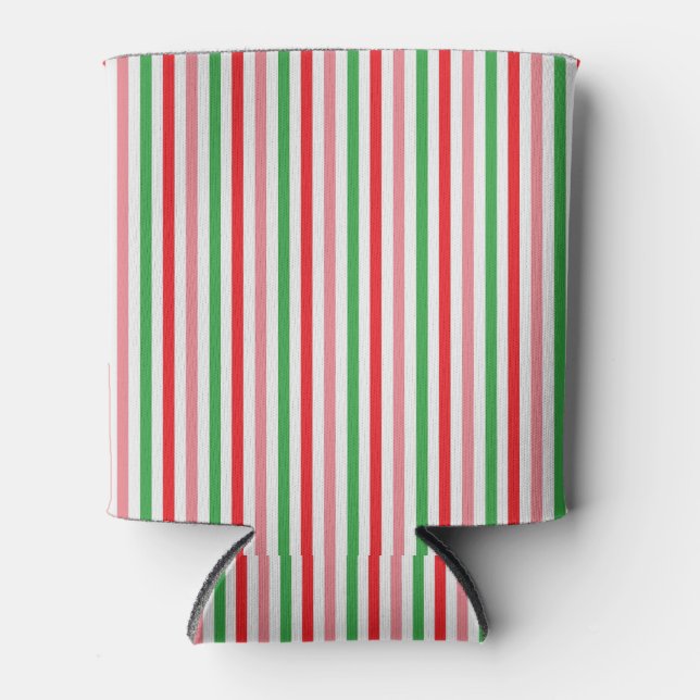 Enfriador De Latas Papel digital de las bandas de verano de la sandía (Anverso)