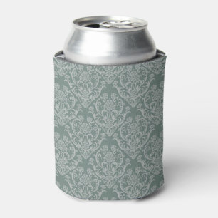 Enfriador De Latas Papel pintado floral verde