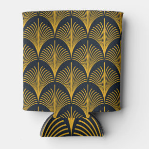 Enfriador De Latas Papel tapiz de la escala de Peacock Naranja Neon.