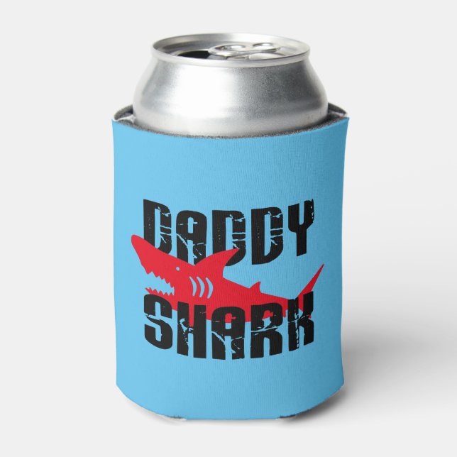 Enfriador De Latas Papi Shark Worn Graphic (Lata Anverso)