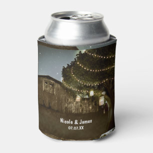 Enfriador de Latas para Boda con Luces de Granero 