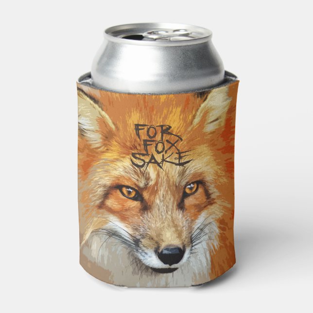 Enfriador De Latas Para el diseño de Fox Sake (Lata Anverso)