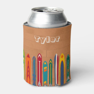 Enfriador De Latas Para Esquiadores Esquís Antiguos Personalizados