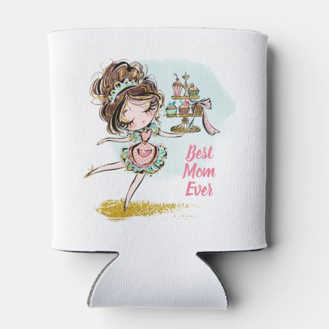 Enfriador de latas para la mejor mamá del mundo (Reverso)