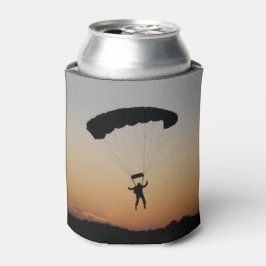 Enfriador De Latas Paracaídas de Skydiver en Sunset Sky Diver