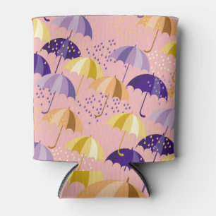 Enfriador De Latas Paraguas, gotas, motivos inmaculados.