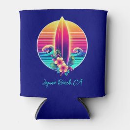 Enfriador De Latas Paraíso de Surfboard Sunset