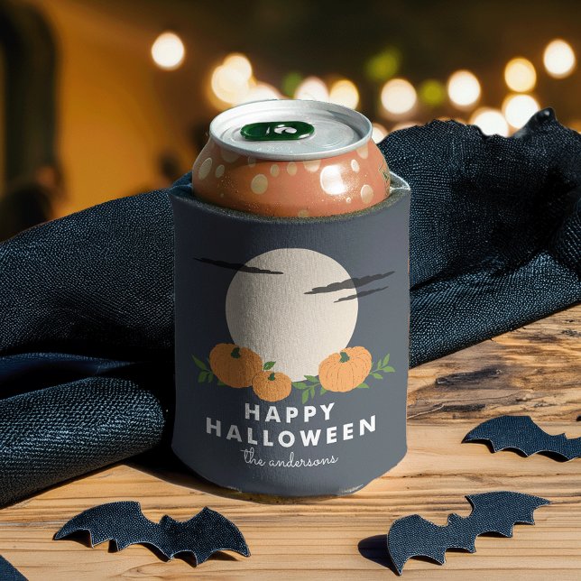 Enfriador De Latas Parche de calabaza Fiesta de Halloween personaliza (Subido por el creador)