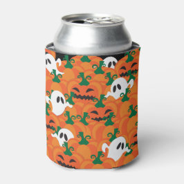 Enfriador De Latas Parche Halloween Ghosts Haunted Pumpkin